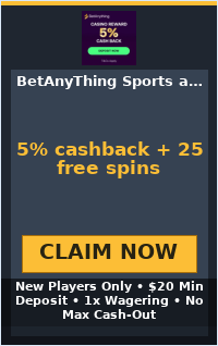 5% cashback + 25 free spins