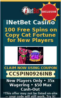 100 Free Spins on Copy Cat Fortune for New Players