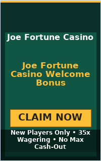 Joe Fortune Casino Welcome Bonus