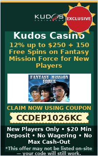 12% up to $250 + 150 Free Spins on Fantasy Mission Force for New Players