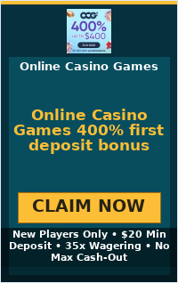 Online Casino Games 400% first deposit bonus