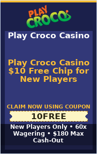Play Croco Casino $10 Free Chip for New Players