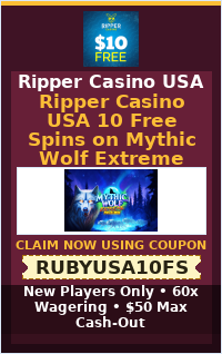 Ripper Casino USA 10 Free Spins on Mythic Wolf Extreme