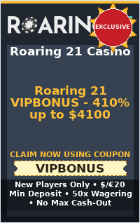 Roaring 21 VIPBONUS - 410% up to $4100