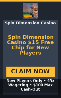 Spin Dimension Casino $15 Free Chip for New Players