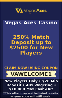 250% Match Deposit up to $2500 for New Players